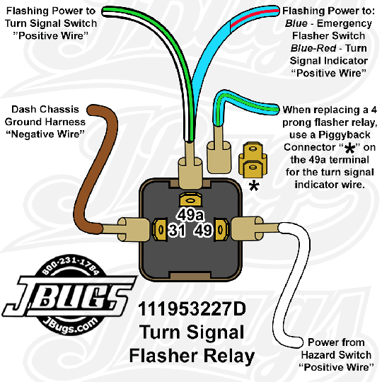 VW Turn Signal Flasher Relay – 12 Volt – 3 Prong VW Turn Signal Flasher Relay – 12 Volt – 3 Prong
