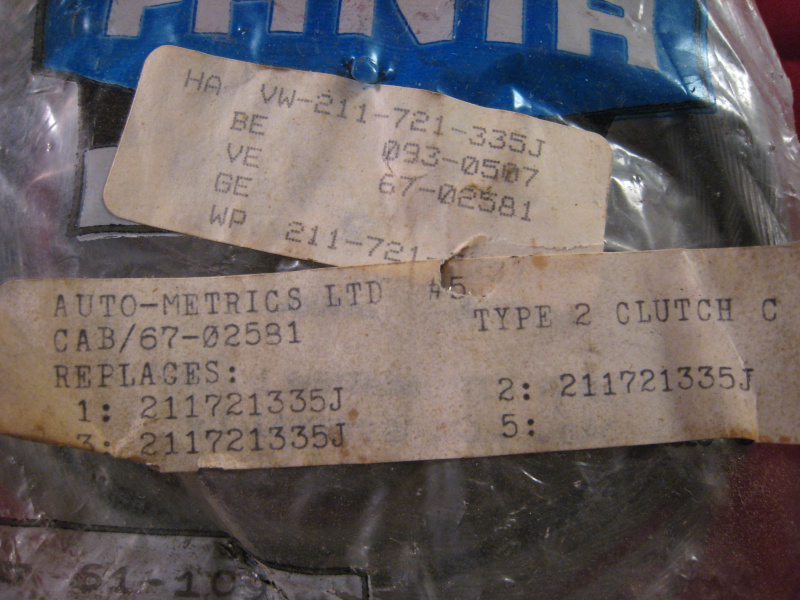 1972-79 VW Bus Clutch Cable 211721335JVW