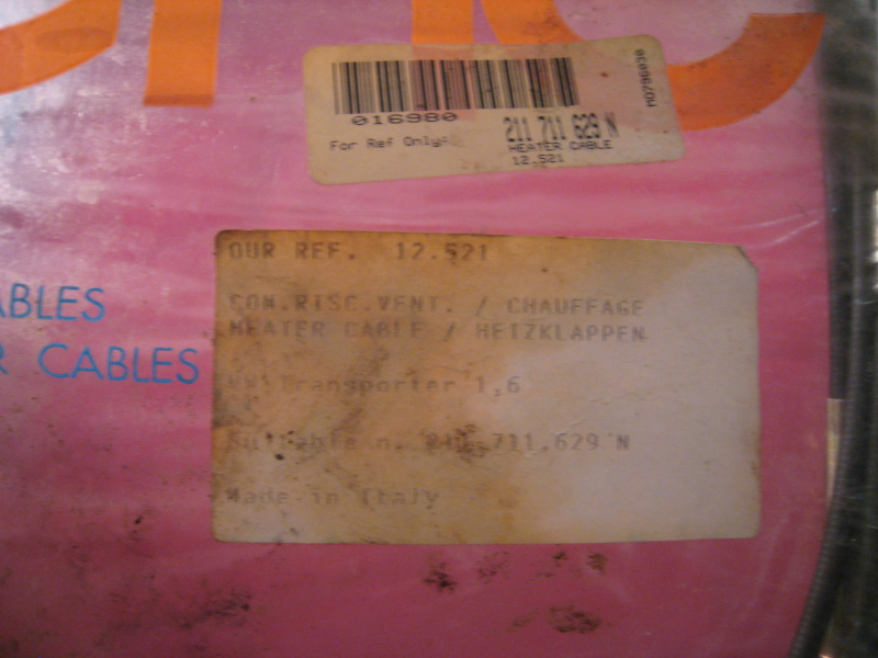 1973-79 VW Bus Heater Cable - Left