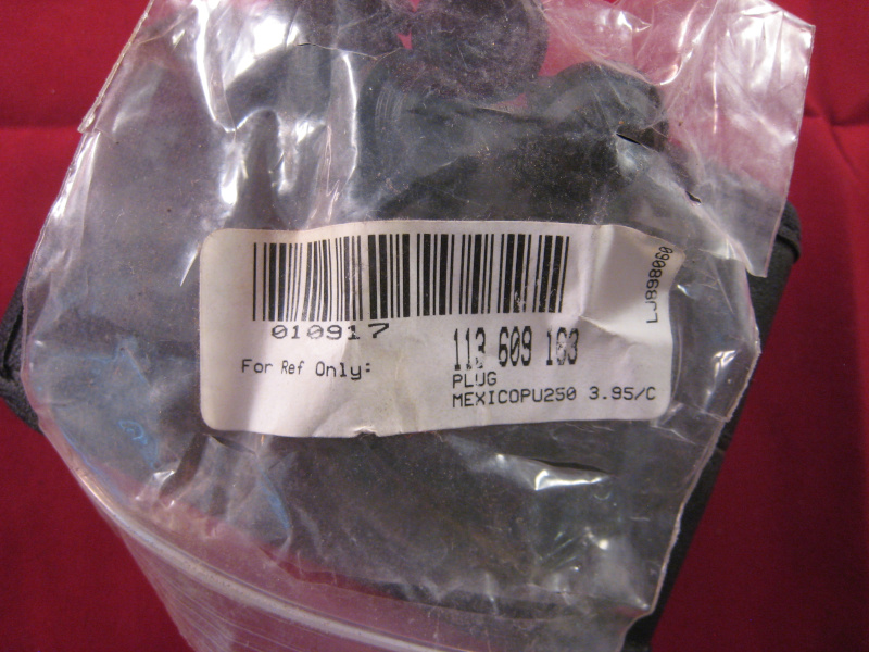 VW Brake Backing Plate Plug 113609163