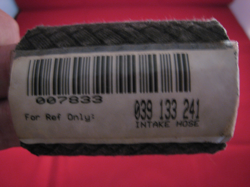 VW Intake Manifold Boot 039133241