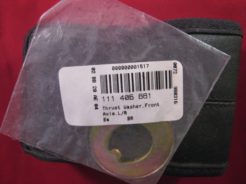 VW Wheel Bearing Thrust Washer 111405661