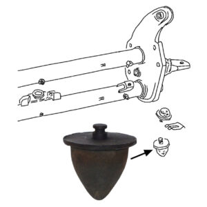 Volkswagen Bus Rubber Stop Torsion Arm Lower/Front Volkswagen Bus Rubber Stop Torsion Arm Lower/Front